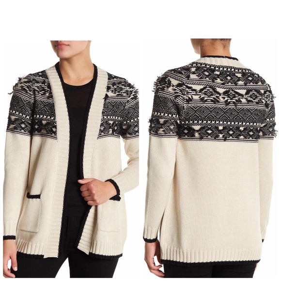 Chaser contrast stitch cardigan sweater Knit XS - Picture 2 of 8